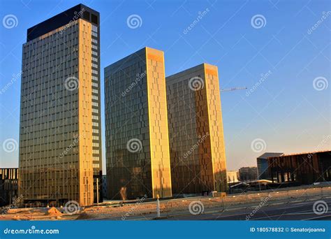 Three Towers of the European Court of Justice in Luxembourg Stock Photo - Image of buildings ...