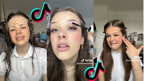 Tallulah Metcalfe GRWM tiktok compilation pt2 - YouTube