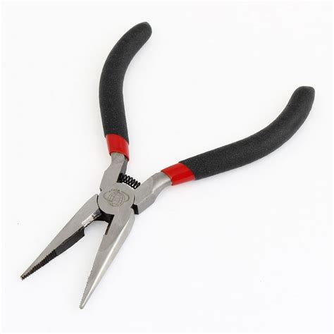 Plastic Handle Electrician Needle Nose Plier Wire Cutter 5" Long ...