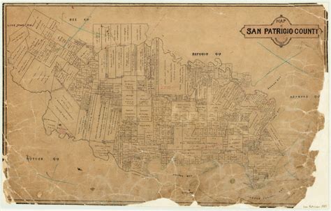 Map of San Patricio County – Legacy of Texas