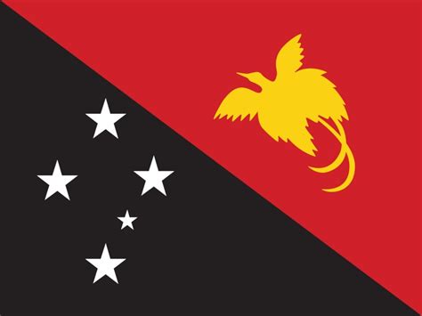 Free vector flag of Papua New Guinea