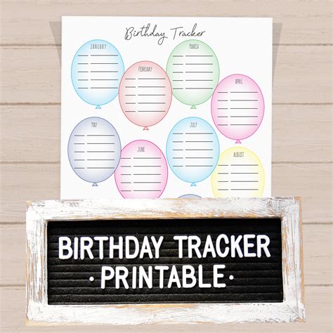 Printable Birthday List Template | ubicaciondepersonas.cdmx.gob.mx