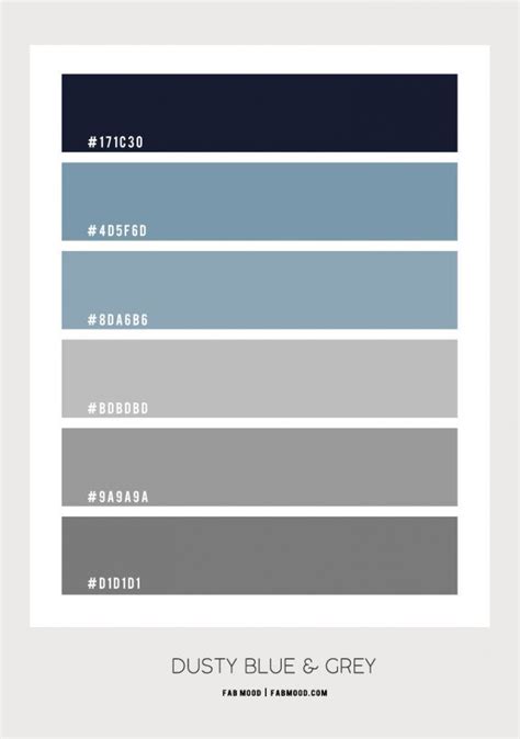 Dusty Blue and Grey Bedroom Color Scheme | Blue color pallet, Grey colour scheme bedroom, Grey ...