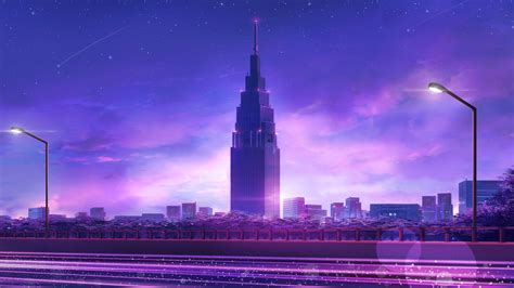 Purple Tokyo City Wallpapers - Top Free Purple Tokyo City Backgrounds ...