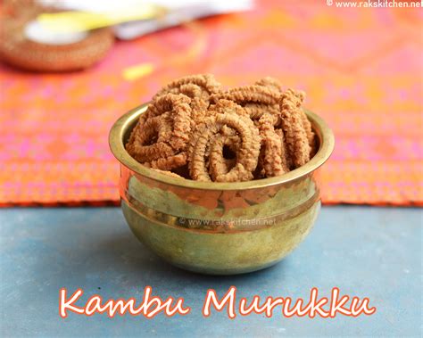 Kambu murukku recipe, Pearl millet flour murukku - Raks Kitchen