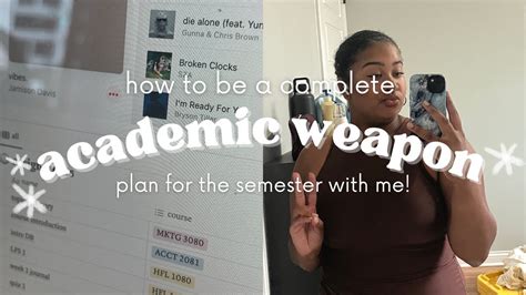 ACADEMIC WEAPON SEASON | tips and advice + semester prep🧘🏽‍♀️ - YouTube