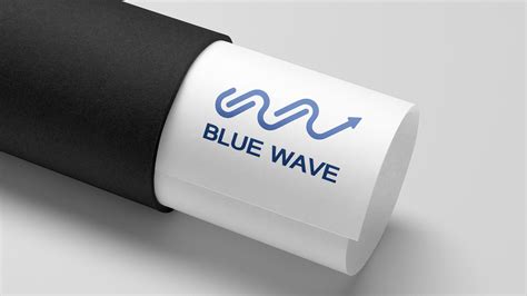 Blue wave logo on Behance