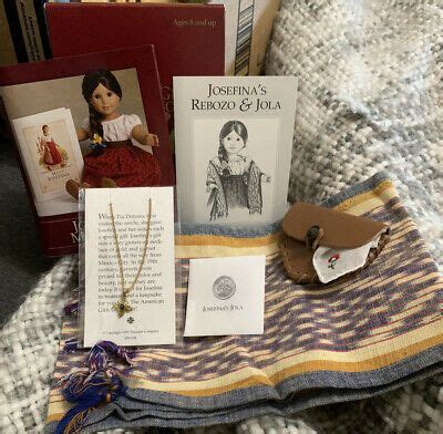 American Girl Historical Josefina's Accessories Set Rebozo Jola Hankie Necklace 540408121803 ...