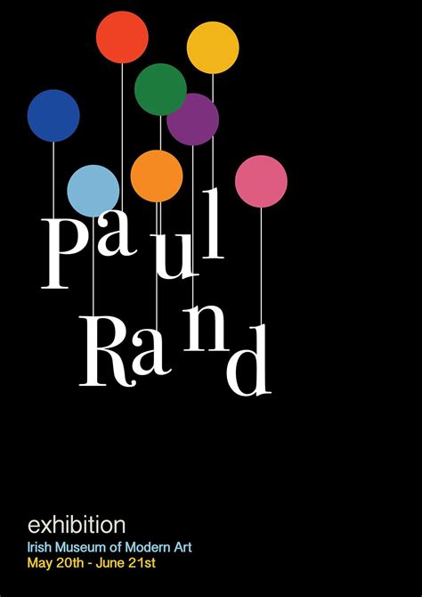 paul rand · graphic design | Exhibition poster, Typography poster ...