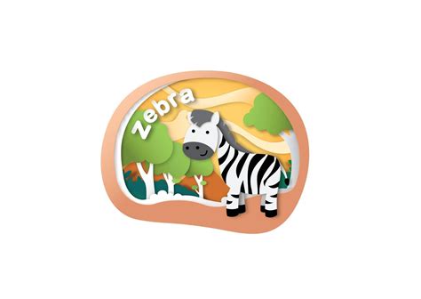 Alphabet Letter Z-zebra,paper cut concept vector illustration 2926147 Vector Art at Vecteezy