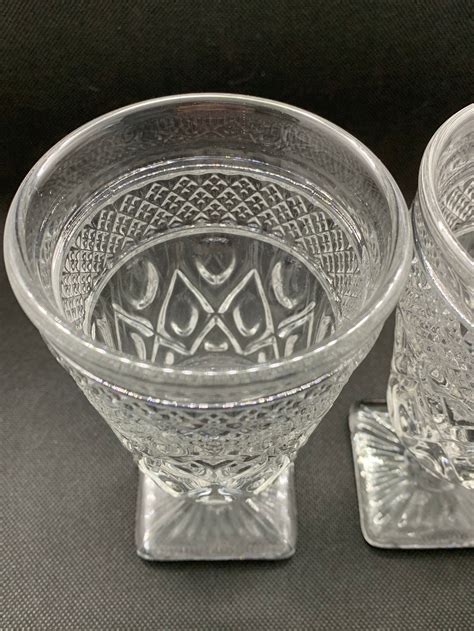 Cape Cod Pressed Glassware Imperial Glass set of 2 glasses | Etsy