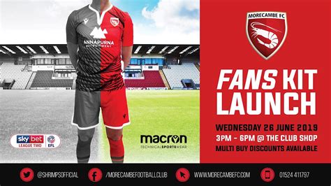 2019/20 KIT ON SALE FROM 3PM TODAY - News - Morecambe