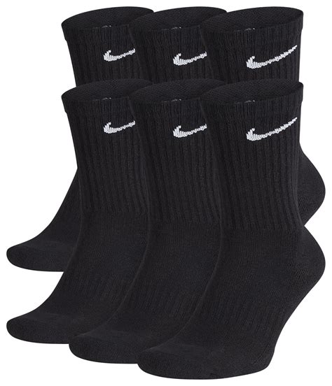 Nike 6 Pack Performance Cotton Crew Socks in Black for Men - Lyst