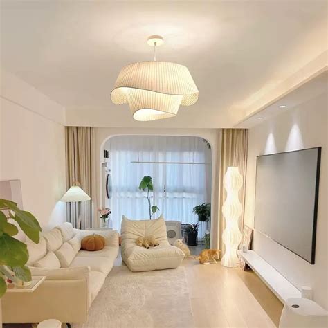 Modern Fabric Drum Pendant Lights | Ping Lighting