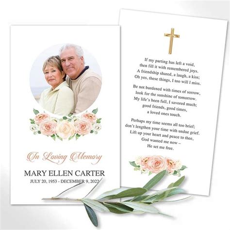 Catholic Funeral Mass Cards Customized | Funeral cards, Catholic funeral, Card template