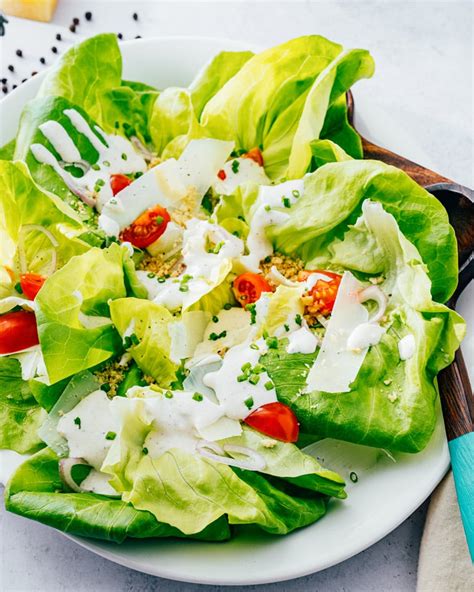 Butter Lettuce Salad with Parmesan Dressing – A Couple Cooks