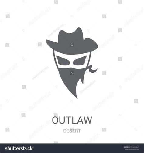 Outlaw Icon Trendy Outlaw Logo Concept Stock Vector (Royalty Free ...