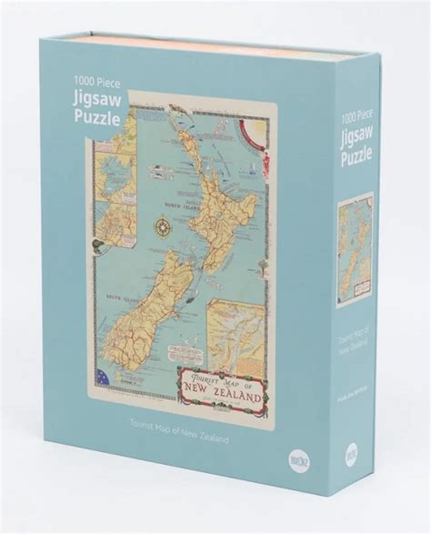 Map of New Zealand 1000pc Puzzle - Pennys Bookstore