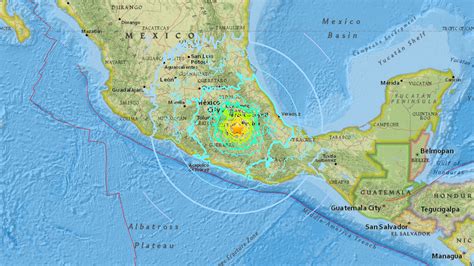 Mexico Earthquake Map