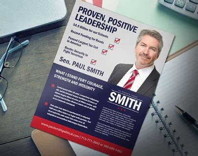 Political Brochures - Flat and Mailable | PrintPlace