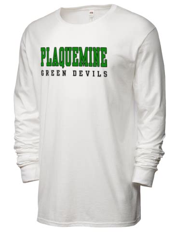 Plaquemine High School Green Devils SofSpun™ Men's 4.7oz Cotton Long ...