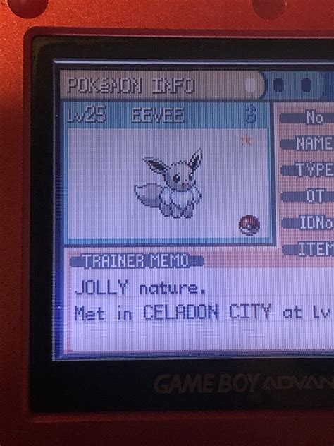 [3] shiny Eevee in Pokémon FireRed after close to 1000 encounters : r ...