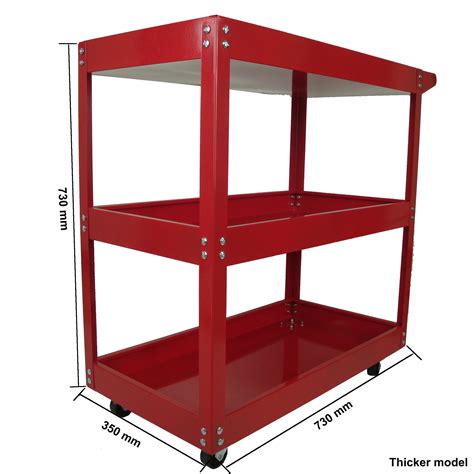 3 Layer Hardware Tools Accessories Steel Heavy Duty Workshop Trolley