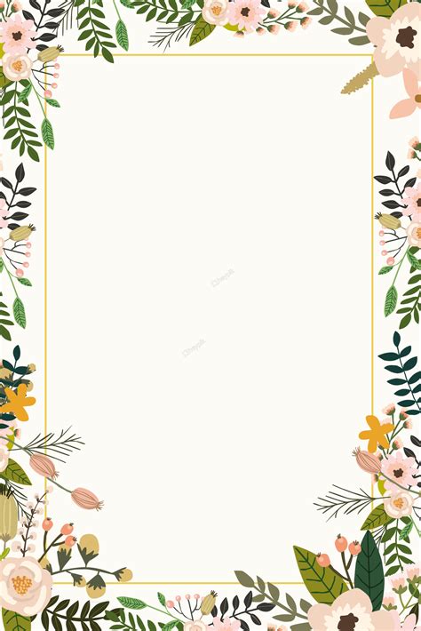 Color plant flower border background poster | Fondo de plantas, Fondos ...