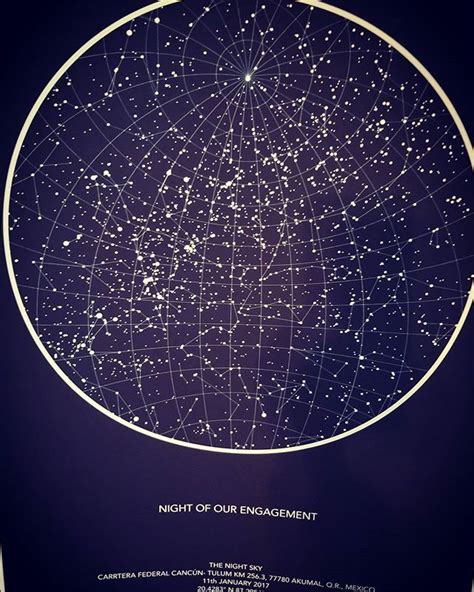 The Night Sky - Custom Star Map | Star map, Star chart, Night skies