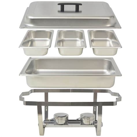 3 Piece Chafing Dish Set Stainless Steel