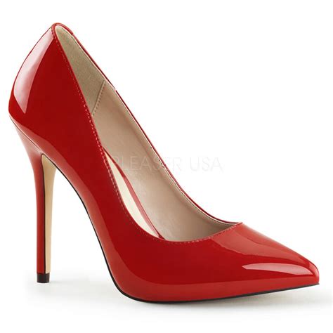 Amuse Red 5 Inch High Heel Pump | Classic Shoes for Women