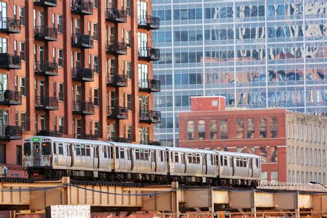 Chicago Elevated Train | Architecture Stock Photos ~ Creative Market