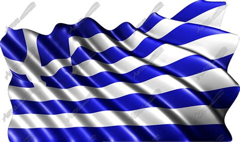 Waving Greek Flag - Aurora Graphics