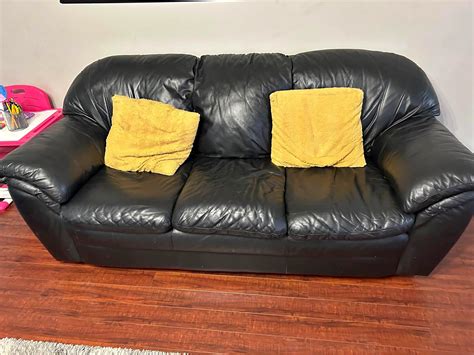 Black Leather Couches for sale in Cambridge, Ontario | Facebook Marketplace