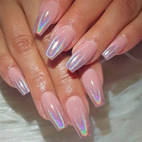 1Box Holographic Powder on Nails Laser Silver Glitter Chrome Nail ...