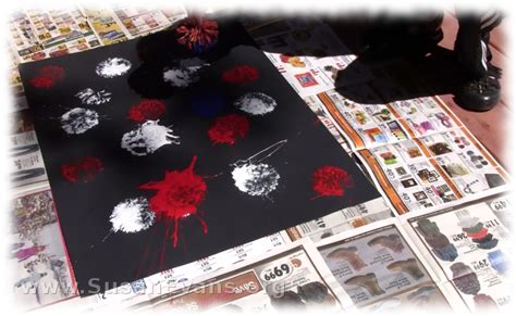 Painting Fireworks with Kids « Susan's Homeschool Blog