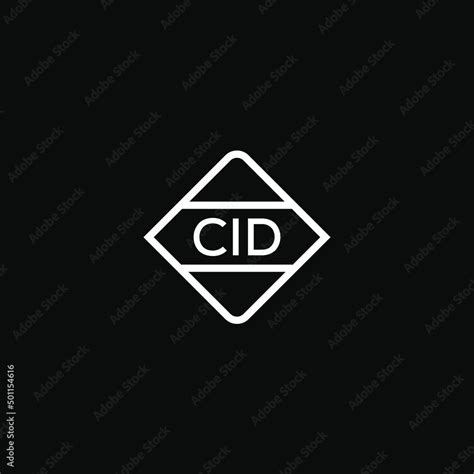 CID letter design for logo and icon.CID monogram logo.vector ...