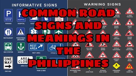 Lto Road Signs In The Philippines