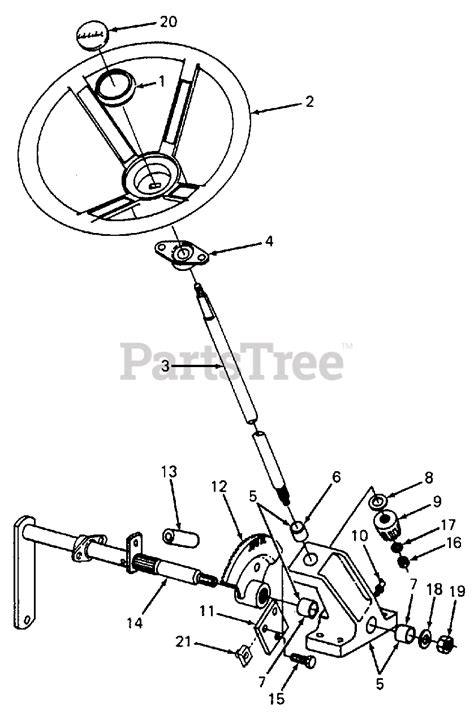 Cub Cadet 1105 (136-292-100) - Cub Cadet Lawn Tractor Steering Parts ...