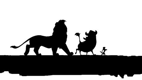 Lion King Silhouette Hakuna Matata