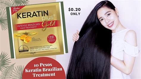 Trying the Cheapest Brazilian Keratin Hair Treatment -10 Pesos Only! Beautyklove - YouTube