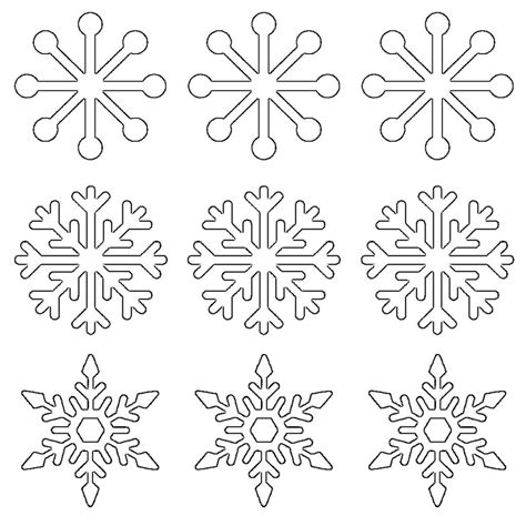 Snowflake Cutout Patterns