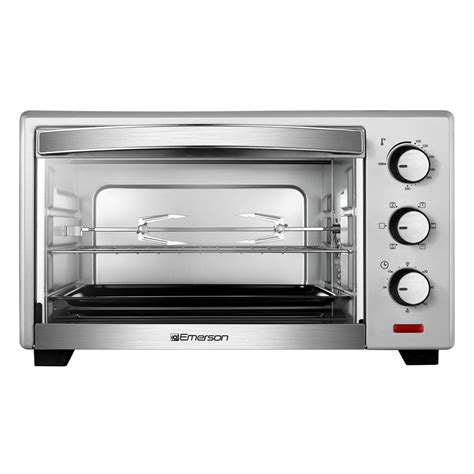 Emerson 6-Slice Stainless Steel Convection and Rotisserie Countertop Toaster Oven-ER101003 - The ...