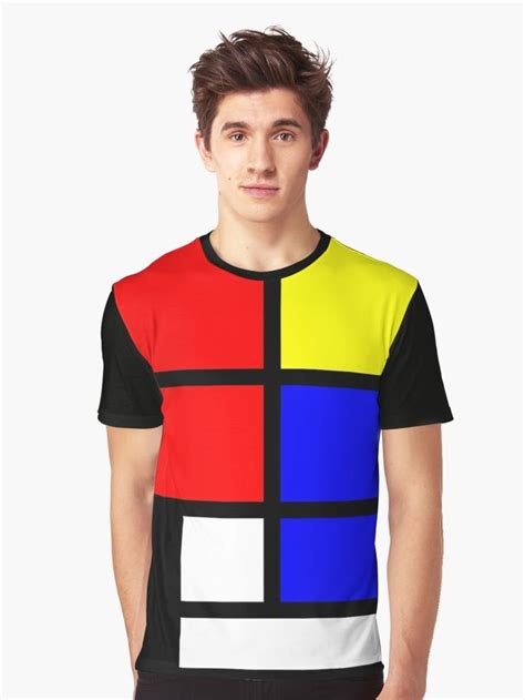 'Mondrian style art deco design in basic colors' Chiffon Top by aapshop | Mondrian, Design, Style
