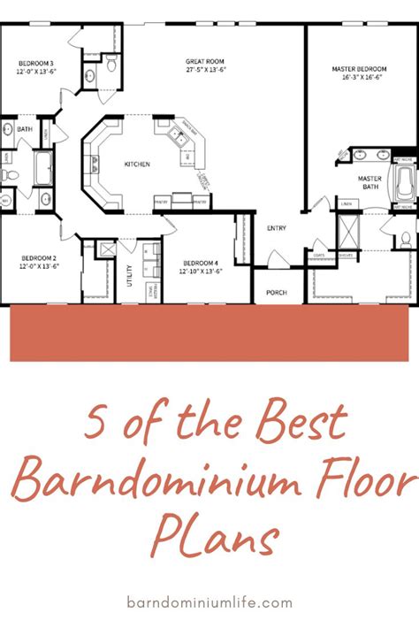 5 of the Best Barndominium Floor Plans | Barndominium floor plans, Barn homes floor plans, Pole ...