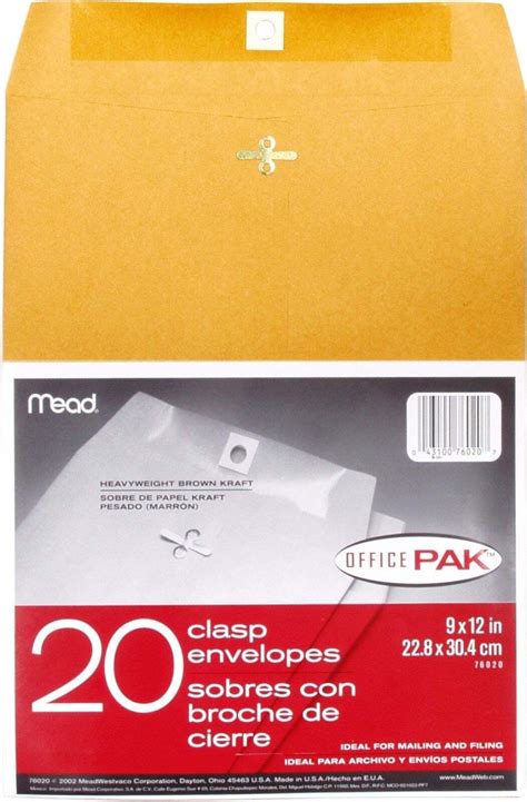 Manila Envelope 9x12 Manilla Clasped Mailing Security Business Best No ...