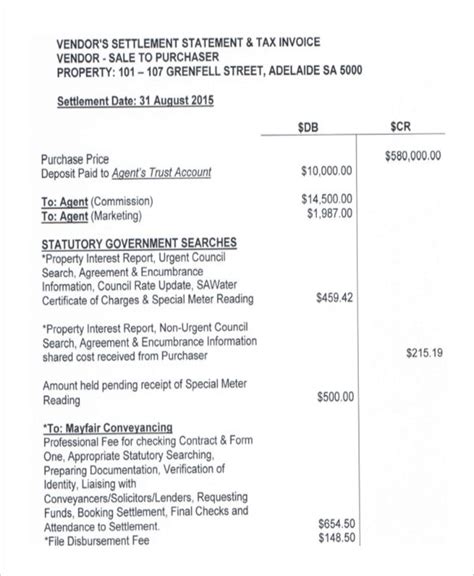 Settlement Statement - 10+ Examples, Format, Pdf