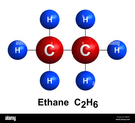 3d render of molecular structure of ethane isolated over white background Stock Photo - Alamy