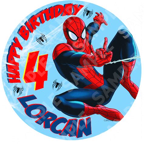 Spiderman Birthday Cake Topper - Infoupdate.org