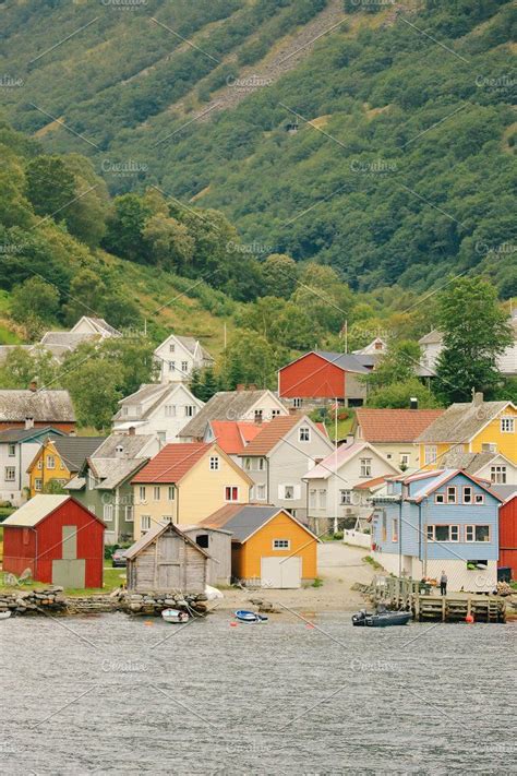 colorful nordic village | Scenery photos, Cottage photography ...